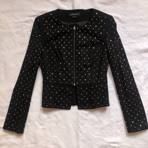 Marciano Black Bedazzled Blazer/Jacket